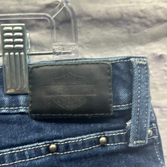 Harley Davidson Curvy Bootcut Denim Jeans Size 33 - Picture 4 of 8